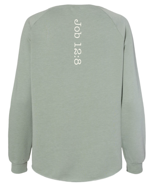 Women's California Wave Wash Crewneck Sweatshirt- Sage