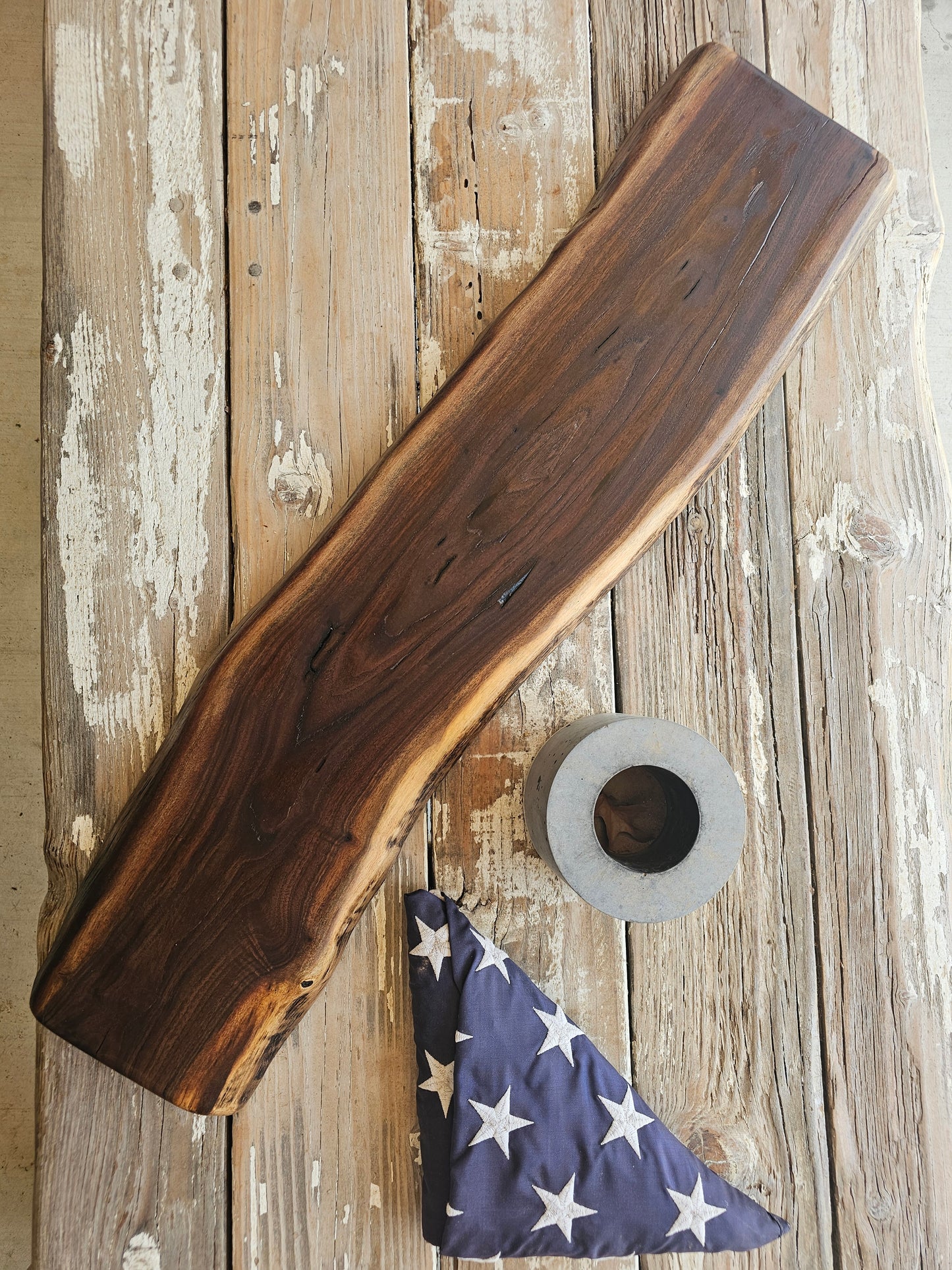 Black Walnut Live Edge Charcuterie Board 32.5x7.5 inches