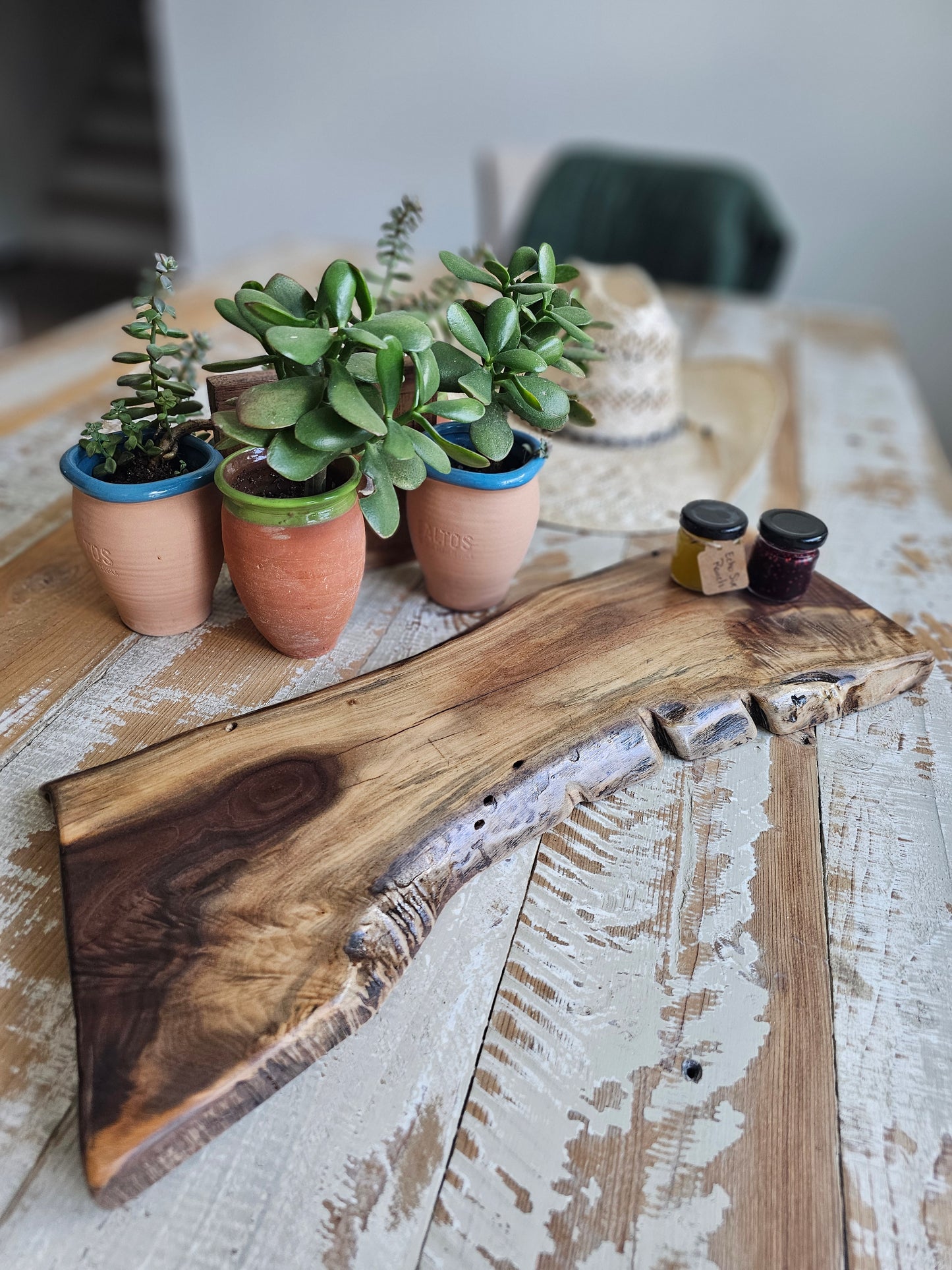 Black Walnut Live Edge Charcuterie Board 21x8.5 inches