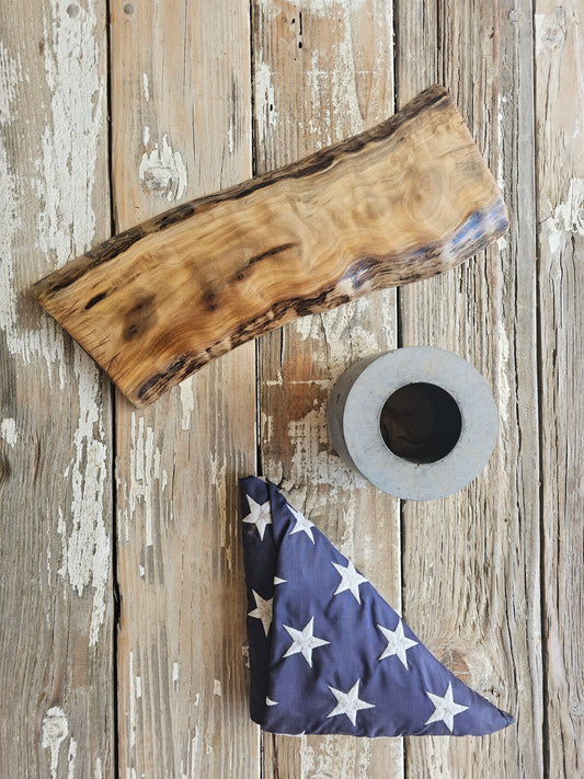Black Walnut Live Edge Charcuterie Board 16.5x7 inches